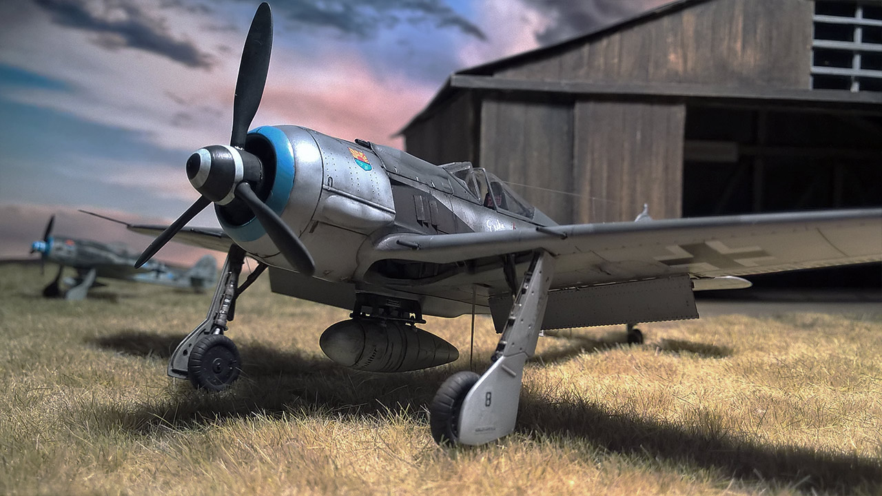 Fw-190 A-8 final — evening light