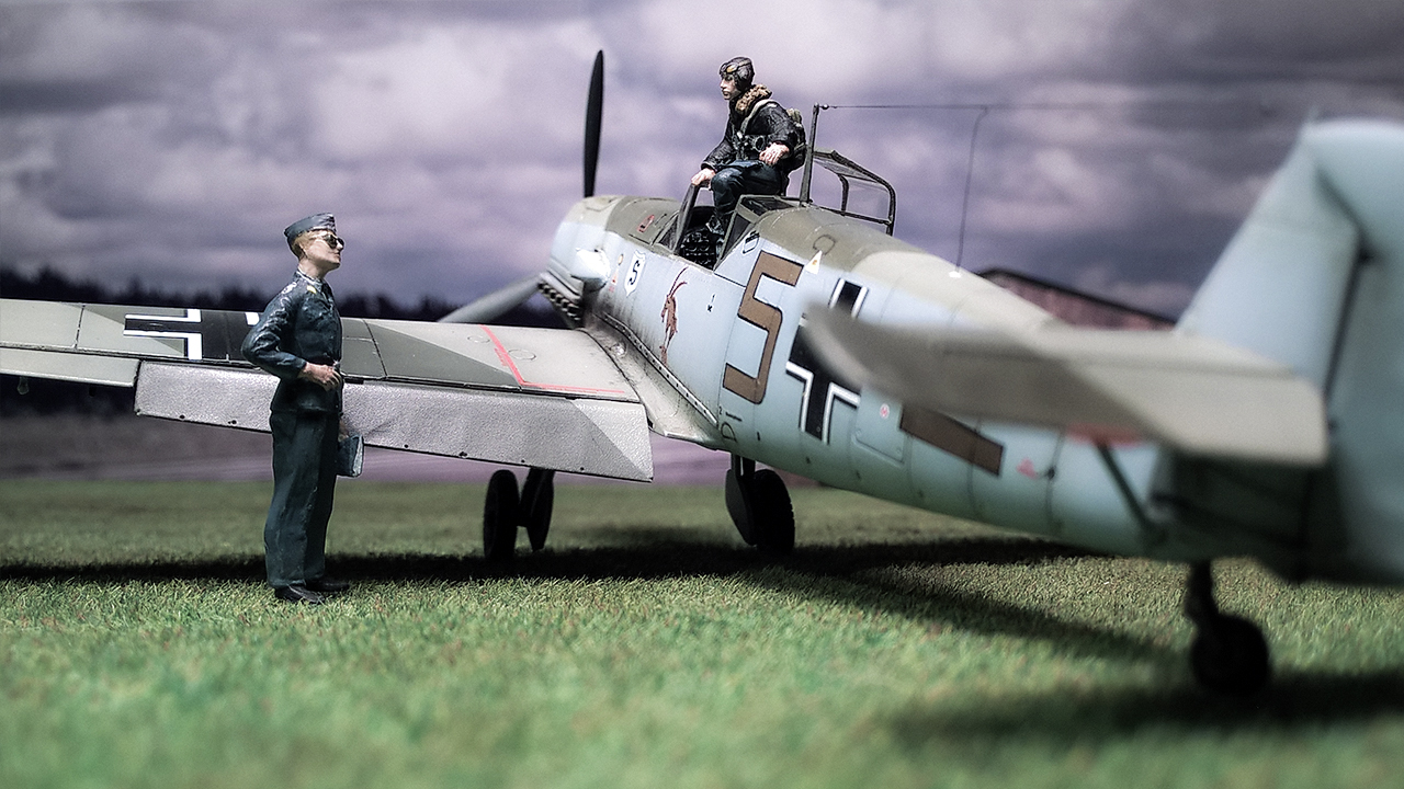 Bf-109 E JG26 Diorama