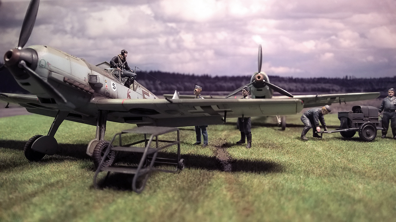 Bf-109 E JG 26 Diorama