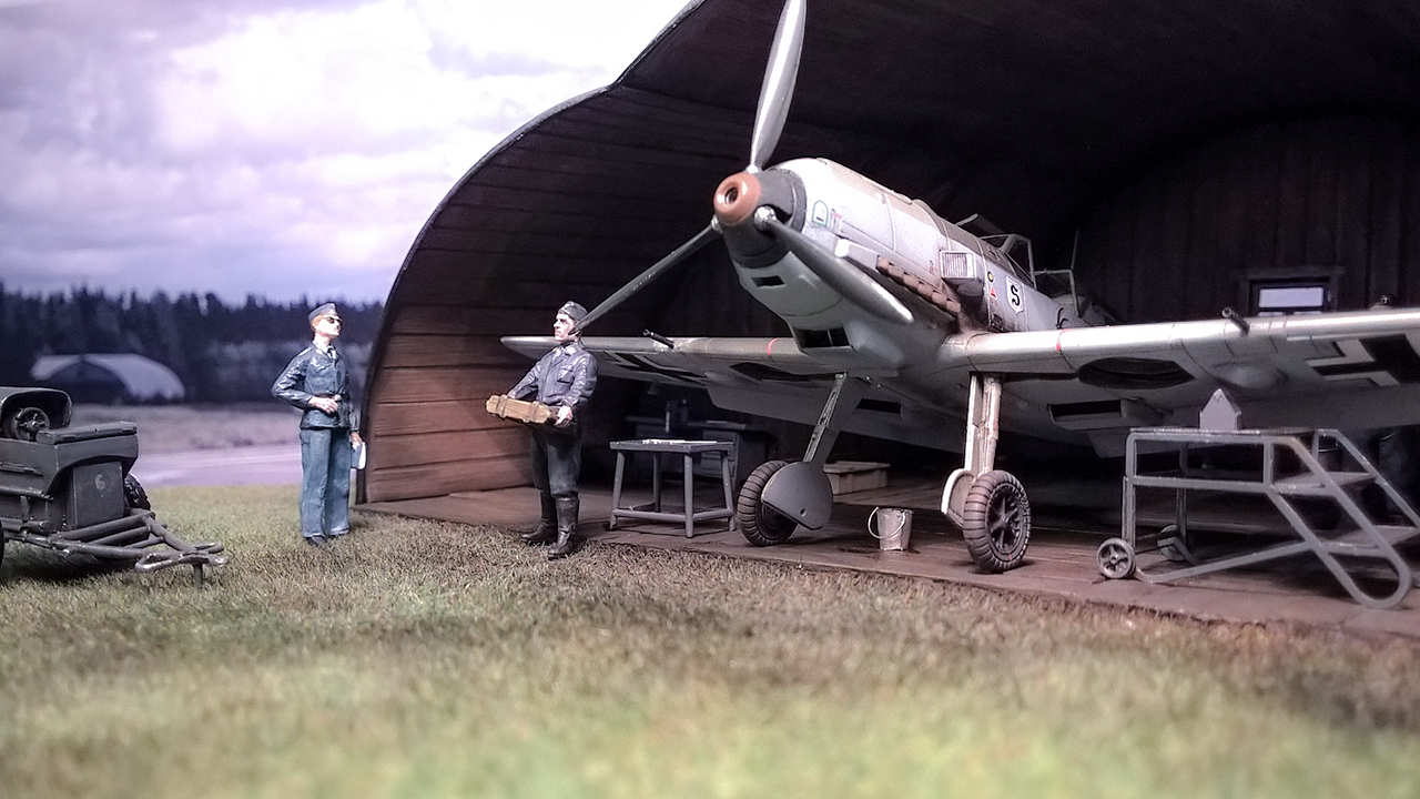 Bf-109 E JG 26 Diorama