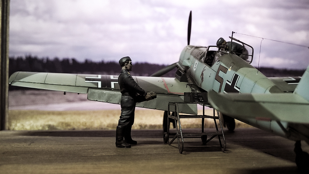 Bf-109 E JG 26 Diorama