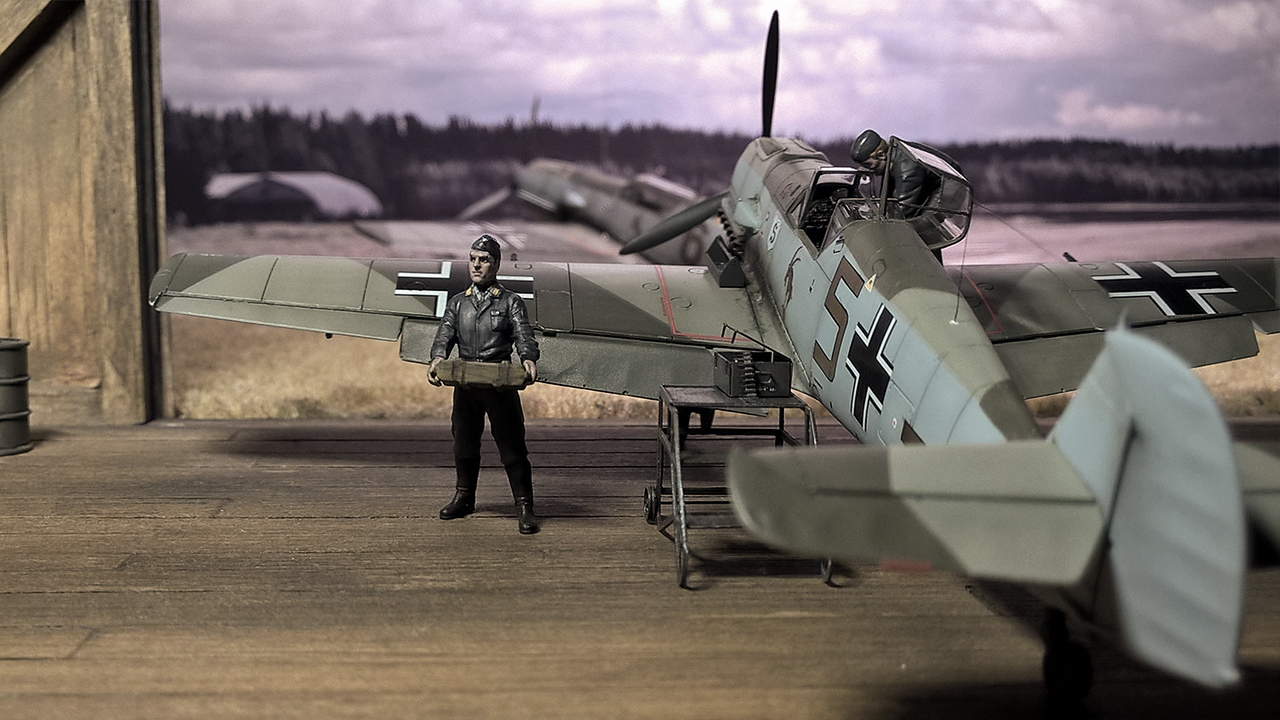 Bf-109 E JG 26 Diorama