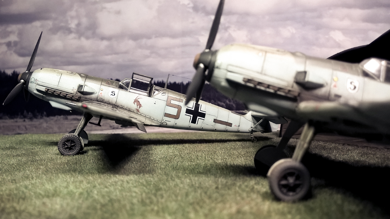 Bf-109 E JG 26 Diorama