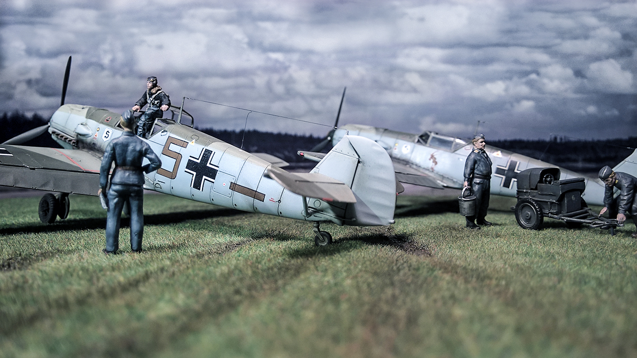 Bf-109 E JG 26 Diorama