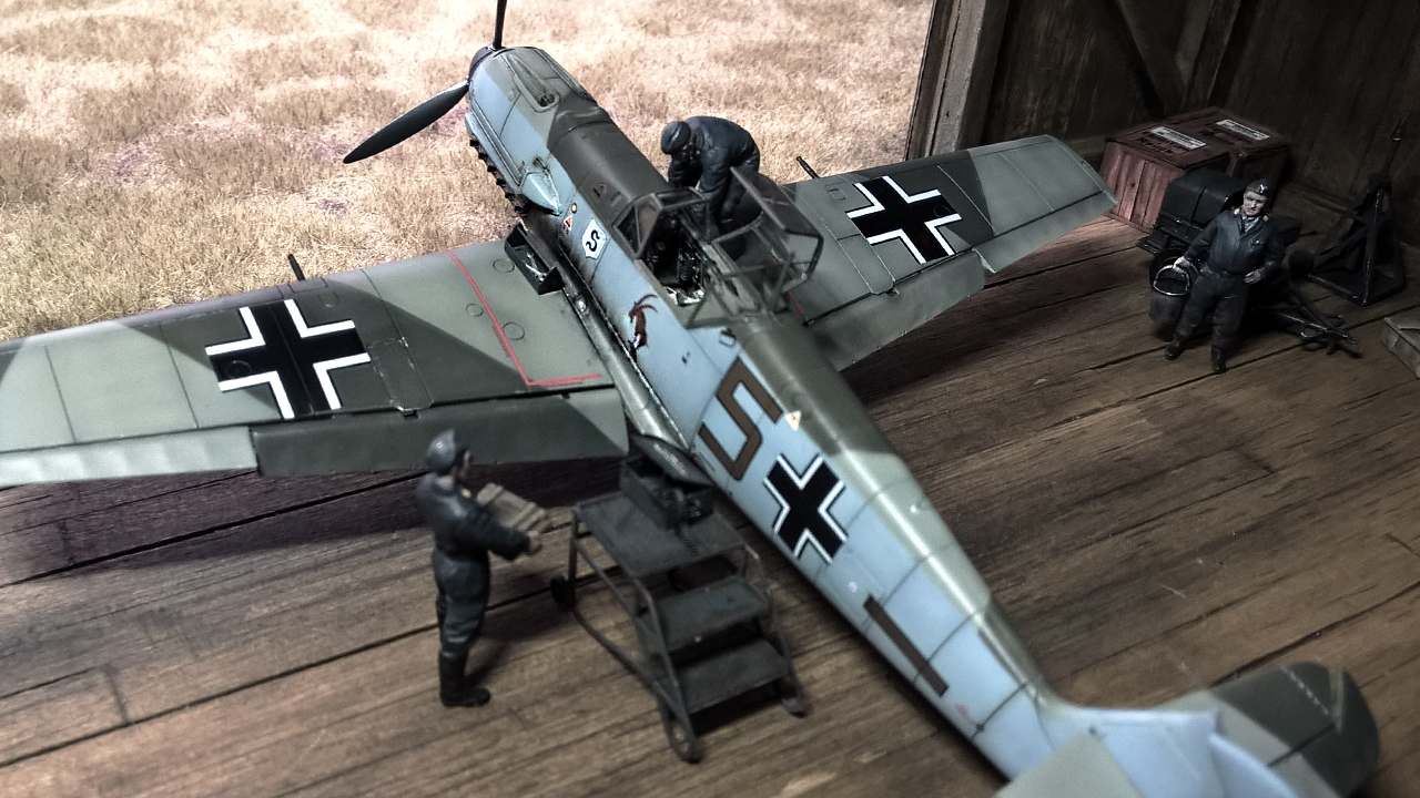 Bf-109 E JG 26 Diorama