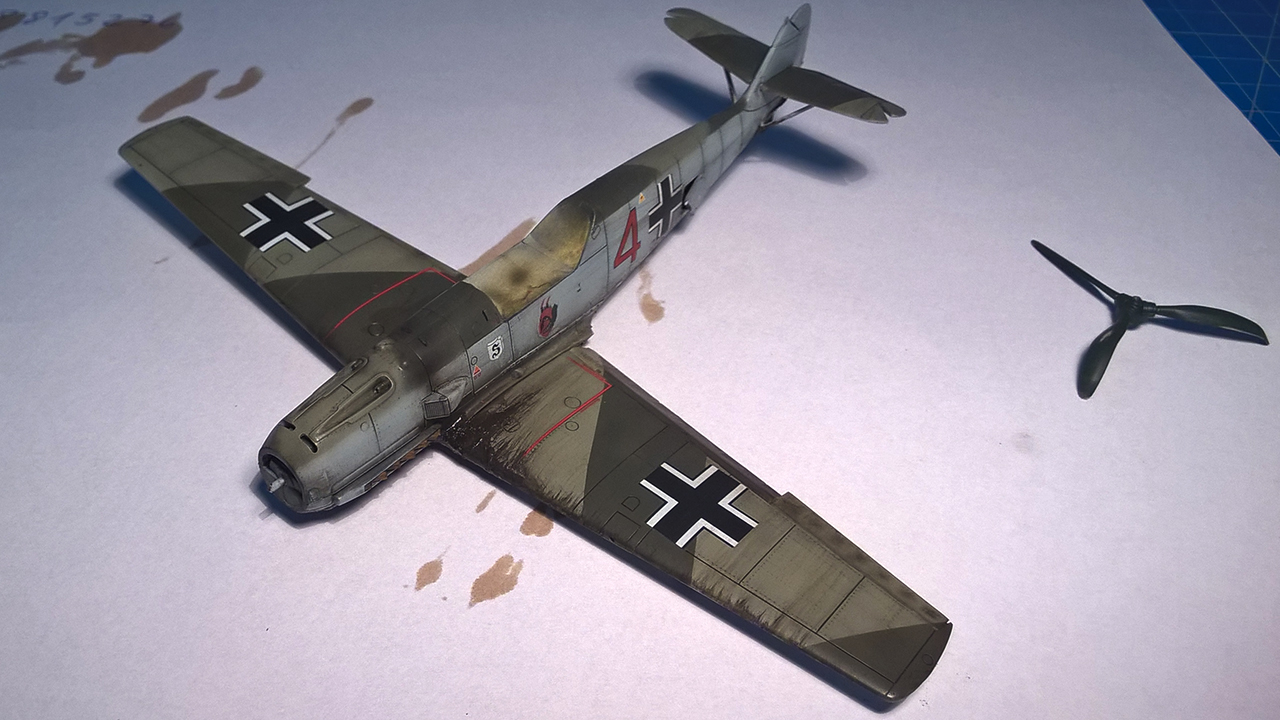 Bf-109 E crash landing