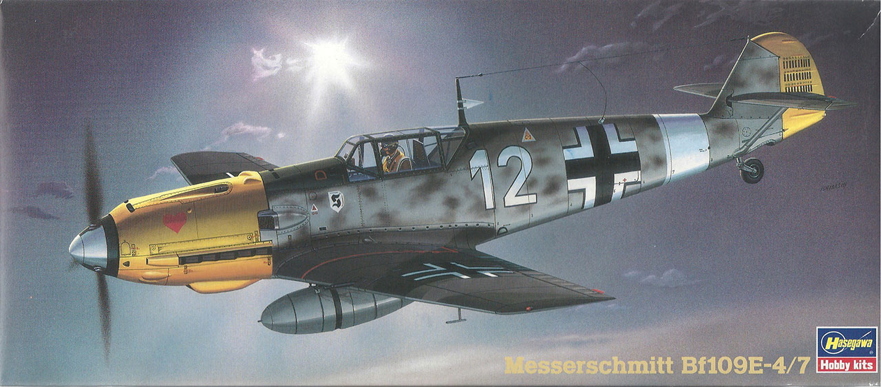 Hasegawa Bf-109 E box art