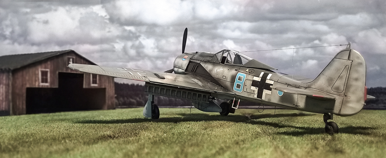 Fw-190 A-8 diorama scene