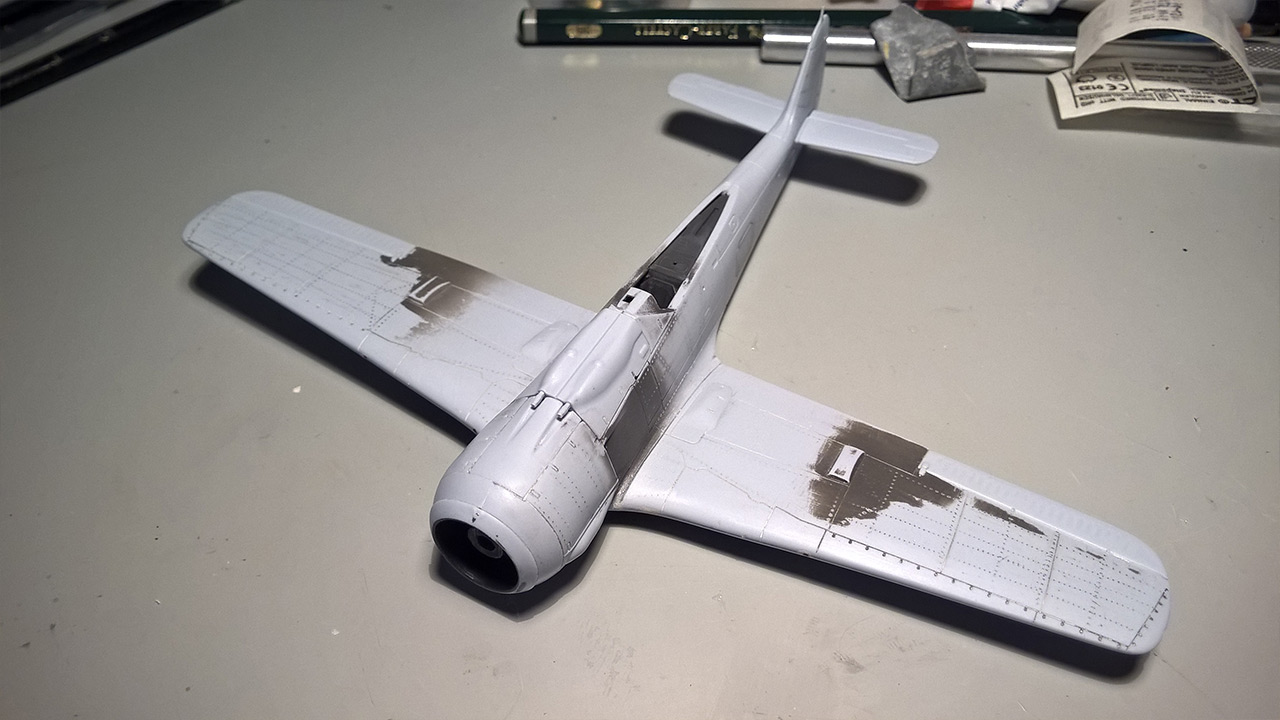 Fw-190 A-8 build process 2