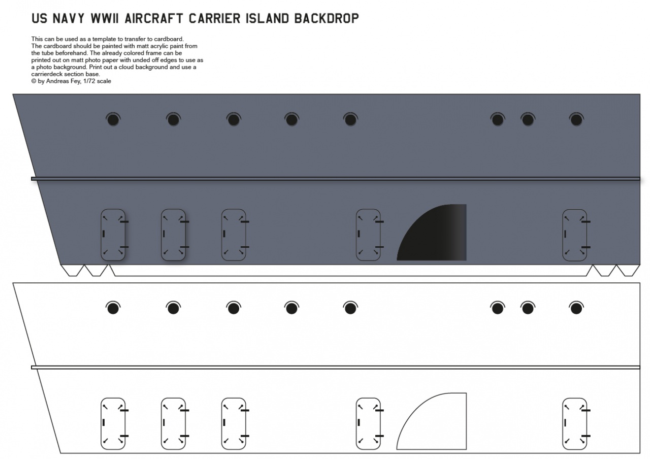Carrier Island from Cardboard
