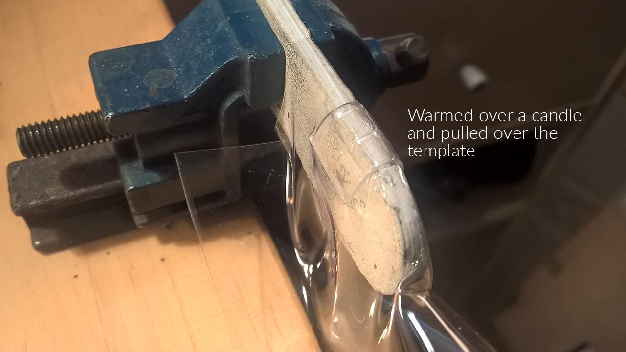 Press-forming over mould