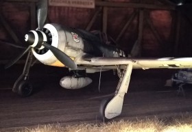 Im Hangar, sehr stimmungsvoll