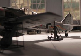 In der Werft, mit Spindelböcken von Airmodel