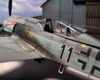 FFW-190 F8 vor dem Hangar aus Resin der Fima &quot;Realityinscale&quot;