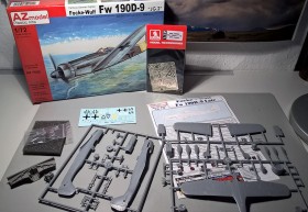 AZ Model FW-190 D9 mit Brengun Ätzteilen