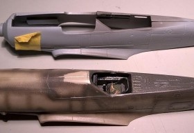Vergleich der beiden fast identischen Bausätze D9 von AZ und die D11 von RV Aircraft unten