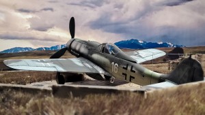 Fertiges Modell der FW-190 D9 von AZ-Modell als Rollout