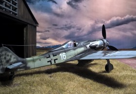 Fertiges Modell der FW-190 D9 von AZ-Modell in 1/72