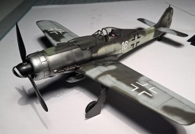 Die silberne Nase, lackiert mit Alclad Airframe Aluminium