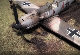 Airfix-Bf-109E-Crash-07
